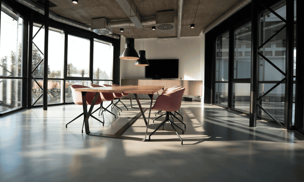Modern Glass Office Building